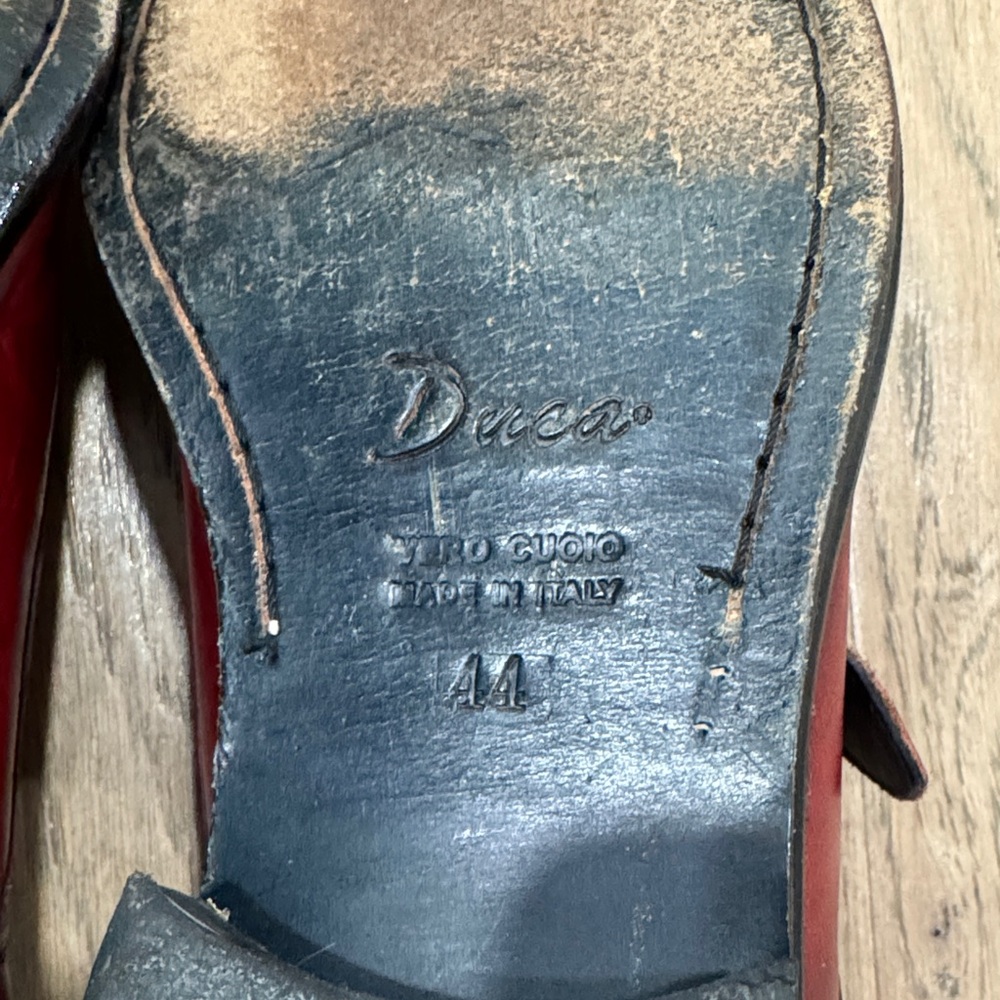 Duca by Matiste Men’s Garda Shoes Antique Red Size 10.5 - Picture 7 of 7